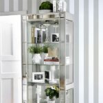 Carrollton Curio Cabinet Contemporary Chrome by Furniture of America 6