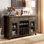 Paulina Server Transitional Rustic Walnut  by Furniture of America 6