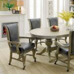 Melina Game Table Transitional Gray by Furniture of America 8