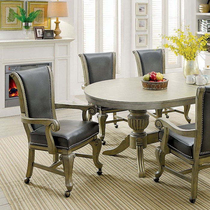 Melina Game Table Transitional Gray By Furniture Of America Dining Room Furniture Mobilia Cleopatra 3 Melina Game Table Transitional Gray by Furniture of America 3