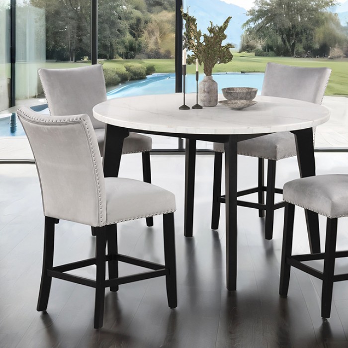 Sabro 5 Pc Counter Ht Table Set Table Contemporary Black/White By Furniture Of America Counter Mobilia Cleopatra 3 Sabro 5 Pc Counter Ht Table Set Table Contemporary Black/White by Furniture of America 3