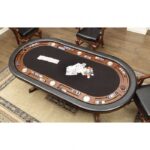 Melina Game Table Transitional Brown Cherry by Furniture of America 11