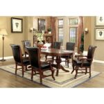 Melina Game Table Transitional Brown Cherry by Furniture of America 9
