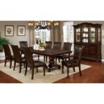 Alpena Dining Table Transitional Brown Cherry by Furniture of America 8