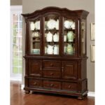 Alpena Hutch & Buffet Transitional Brown Cherry by Furniture of America 8