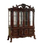 Medieve Hutch & Buffet Traditional Cherry by Furniture of America 5
