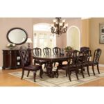 Bellagio Dining Table Traditional Brown Cherry by Furniture of America - Image 7