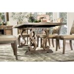 Warm Rustic Style: Patience Dining Table Natural Tone with Expandable Leaf