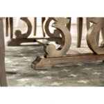 Warm Rustic Style: Patience Dining Table Natural Tone with Expandable Leaf