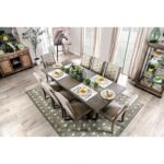 Warm Rustic Style: Patience Dining Table Natural Tone with Expandable Leaf