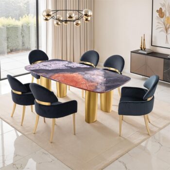 Warm Rustic Style: Patience Dining Table Natural Tone with Expandable Leaf