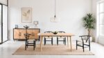 Modern Farmhouse: Lakeside 7 Pc. Dining Table Set Natural Finish