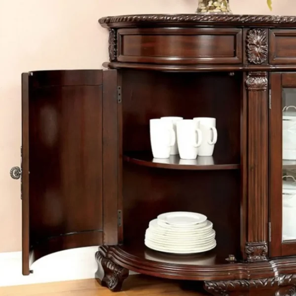 Bellagio Cherry Rectangular Extendable Dining Table by Furniture of America