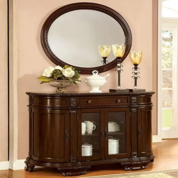 Bellagio Cherry Rectangular Extendable Dining Table by Furniture of America