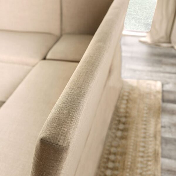 Rustic Comfort: Kortrijk Beige Corner Chair for Breakfast Nook