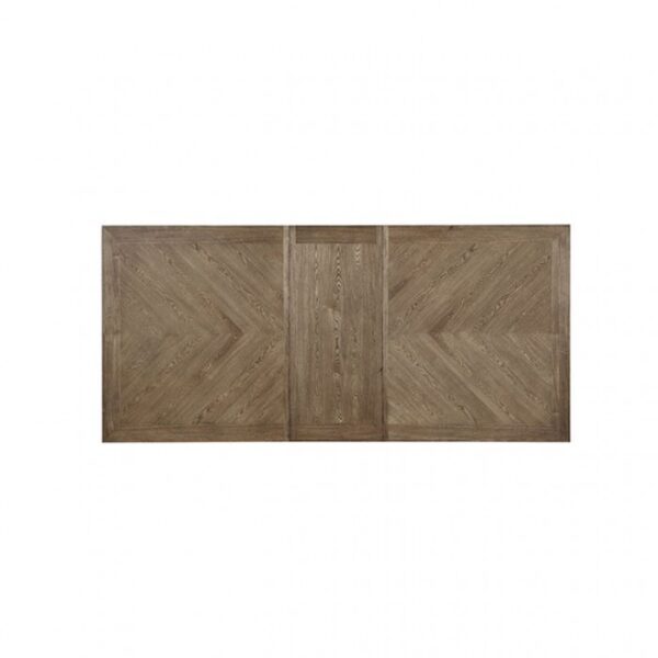 Rustic Elegance: Julia 7 Pc. Dining Table Set Light Oak with Leaf