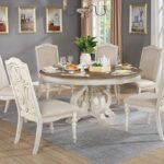 Arcadia 5 Pc. Rustic Dining Table Set – Antique White