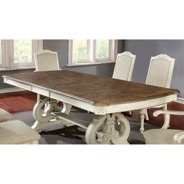 Arcadia 7 Pc. Rustic Dining Table Set – Antique White
