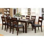 Dickinson 9 Pc Dining Table Set – Dark Cherry Transitional Dining Set