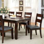 Dickinson 9 Pc Dining Table Set – Dark Cherry Transitional Dining Set