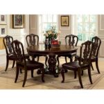 Bellagio 5 Pc Dining Table Set – Brown Cherry Traditional Dining Set