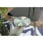 Roxo 5 Pc Dining Table Set – Silver & Black Contemporary Glass Dining Set