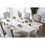 Daniella 7 Pc Dining Table Set – Antique White & Gray Transitional Dining