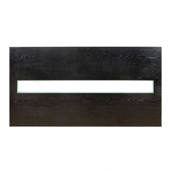 Luminar 7 Pc Dining Table Set – Black Contemporary LED Dining Set