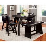 Hurley 7 Pc Counter Height Dining Table Set – Black Contemporary Dining