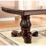 Bellagio 9 Pc Dining Table Set – Brown Cherry Traditional Dining