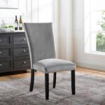 Gladstone 7 Pc Dining Table Set – Dark Walnut & Ivory Transitional Dining