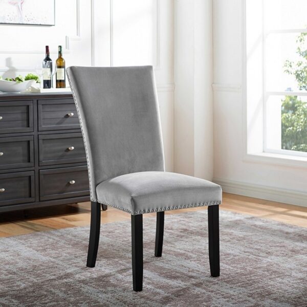 Gladstone 7 Pc Dining Table Set – Dark Walnut & Ivory Transitional Dining