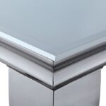 Neuveville 7 Pc Dining Table Set – White & Chrome Glam Dining