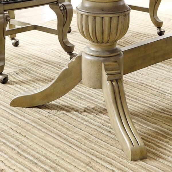 Melina 7 Pc Dining & Game Table Set – Gray Transitional