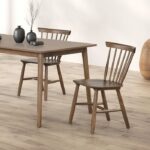 Beale 7 Pc Dining Table Set – Walnut Mid-Century Modern Dining
