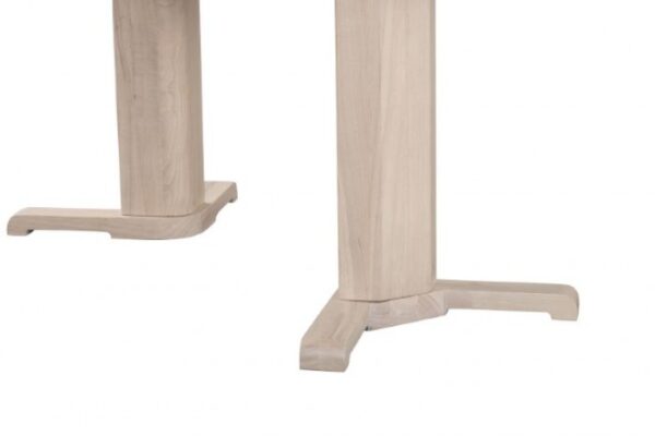 Hines 7 Pc Dining Table Set – White Oak Mid-Century Modern Dining