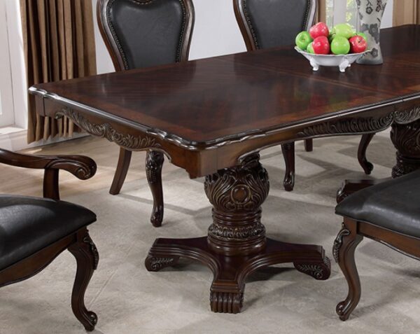 Manzanita 9 Pc Dining Table Set – Dark Cherry Traditional Dining Set