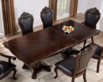 Manzanita 9 Pc Dining Table Set – Dark Cherry Traditional Dining Set