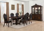 Manzanita 9 Pc Dining Table Set – Dark Cherry Traditional Dining Set