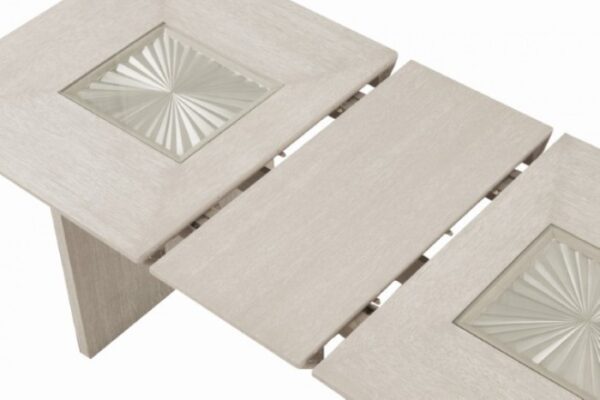 Argenthart 7 Pc Dining Table Set – Light Gray Transitional Dining Set