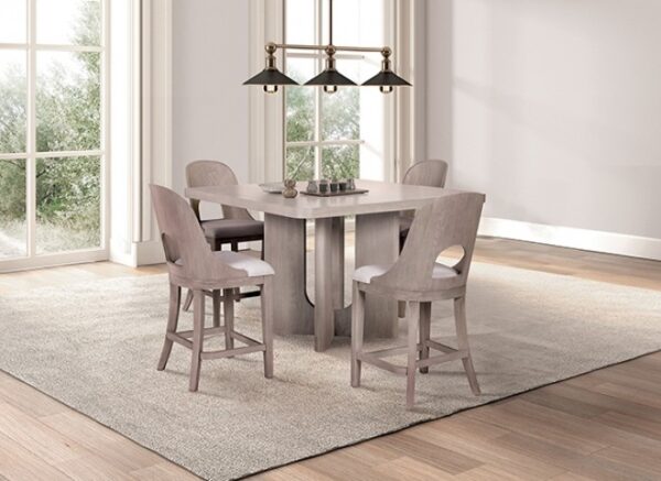 Sterling West 7 Pc Counter Height Dining Set – White Oak Modern