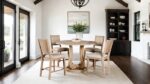 5 Pc Counter Height Table Set – Distressed Natural Transitional