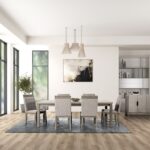 Gristalt 9 Pc Dining Table Set – Gray/Stone Gray Transitional Dining