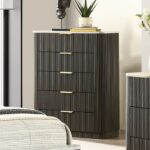 Modern Storage: Lantrisant Chest Dark Walnut with Marble Top