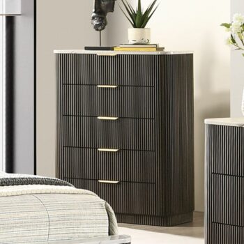 Modern Storage: Lantrisant Chest Dark Walnut with Marble Top