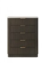 Modern Storage: Lantrisant Chest Dark Walnut with Marble Top