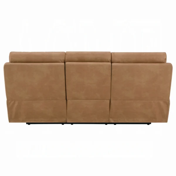 Chavis Brown Leather Power Motion Sofa with USB & Power Headrest by ACME - Image 3