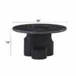 Kinton Coffee Table with Natural Marble Top by ACME - Image 3