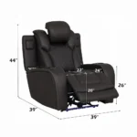 Wendell Power Motion Recliner with Storage, USB & LED by ACME - Image 2