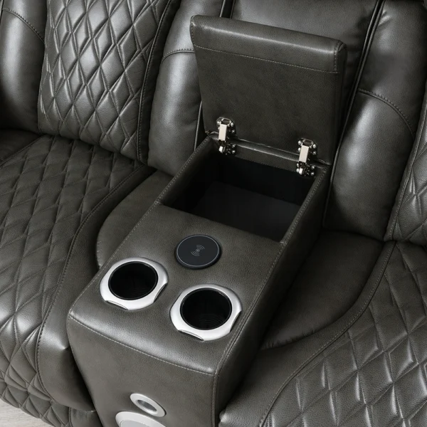 Power Motion Loveseat with Console